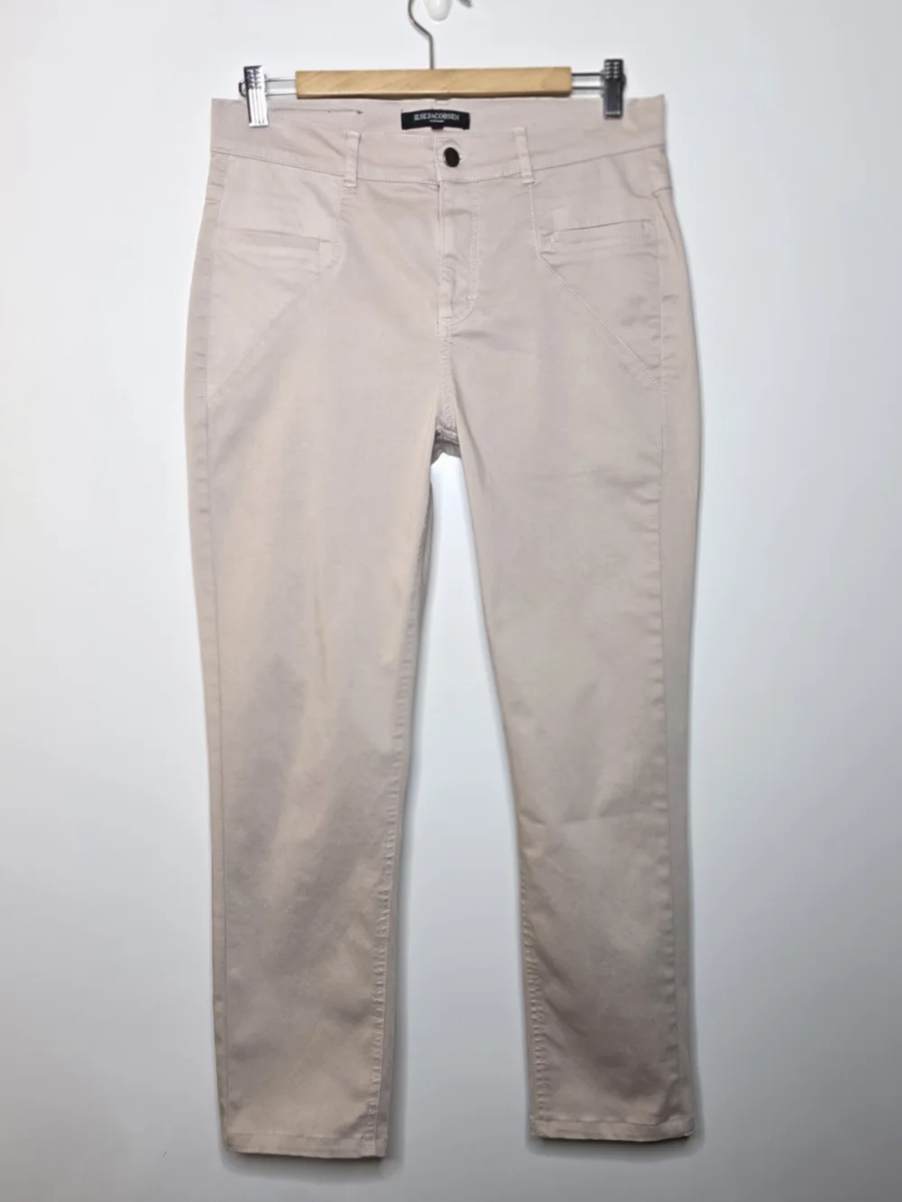 Ilse Jacobsen Light Pink tapered Leg Chino Mid Rise casual Pants Size 31